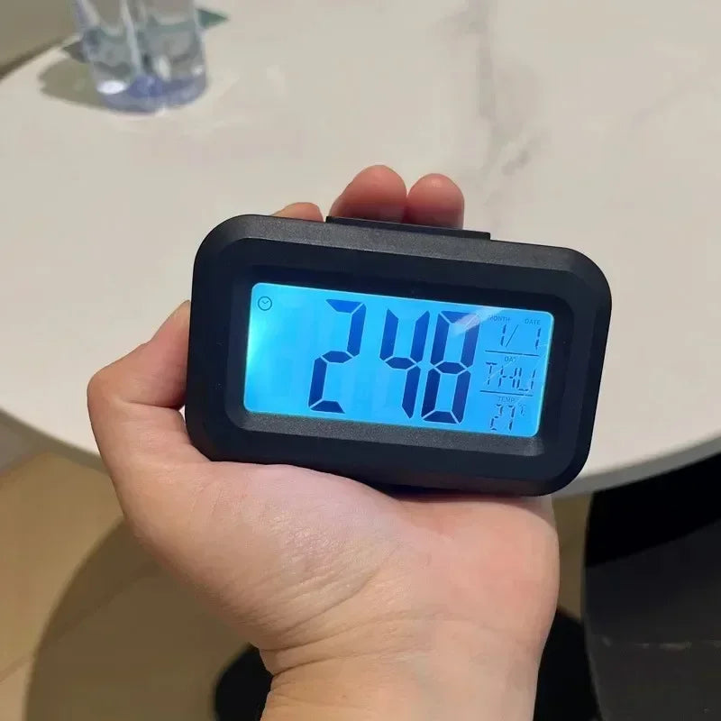 LED Digital Desk Clock with Alarm & Calendar Display