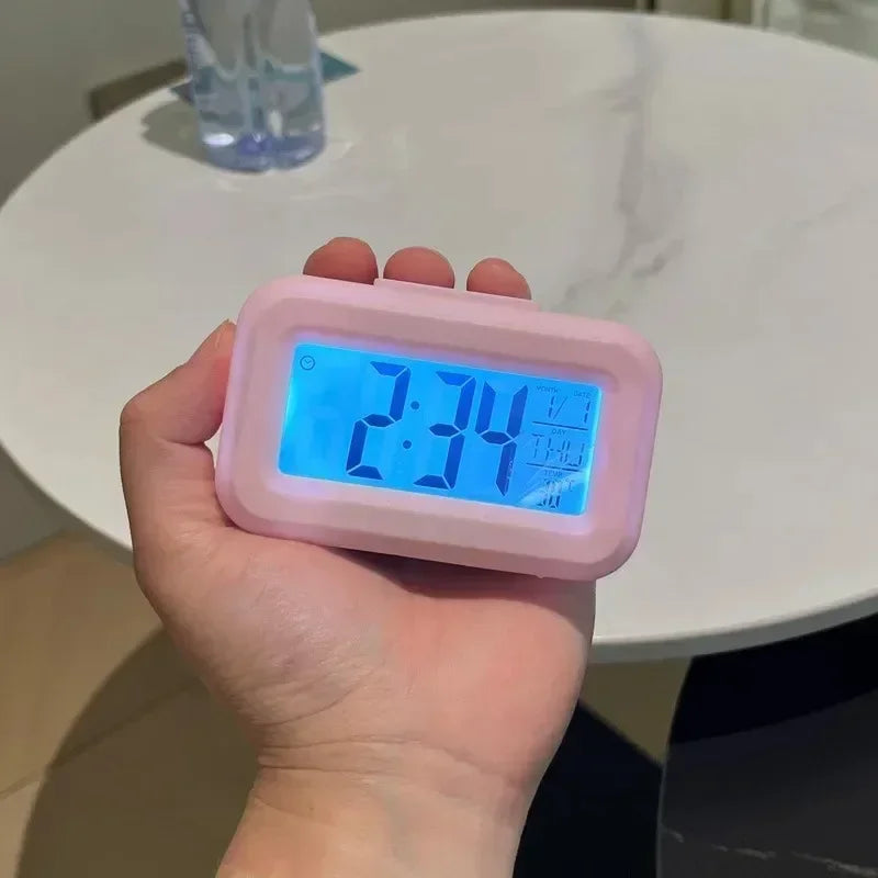 LED Digital Desk Clock with Alarm & Calendar Display