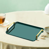 Elegant Rectangular Tray with Handles – Home Organizer.