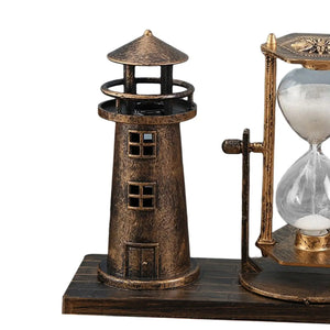 Lighthouse Hourglass Timer – Elegant Tabletop Decor