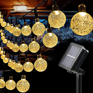 Solar LED Fairy String Lights – 5M Warm Outdoor Decor