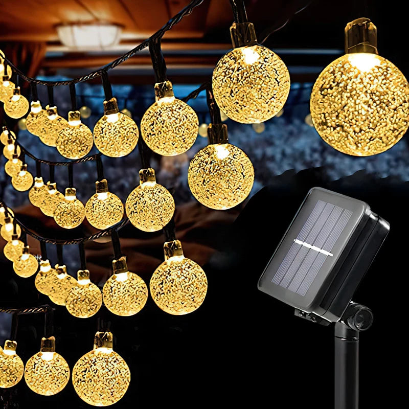 Solar LED Fairy String Lights – 5M Warm Outdoor Decor