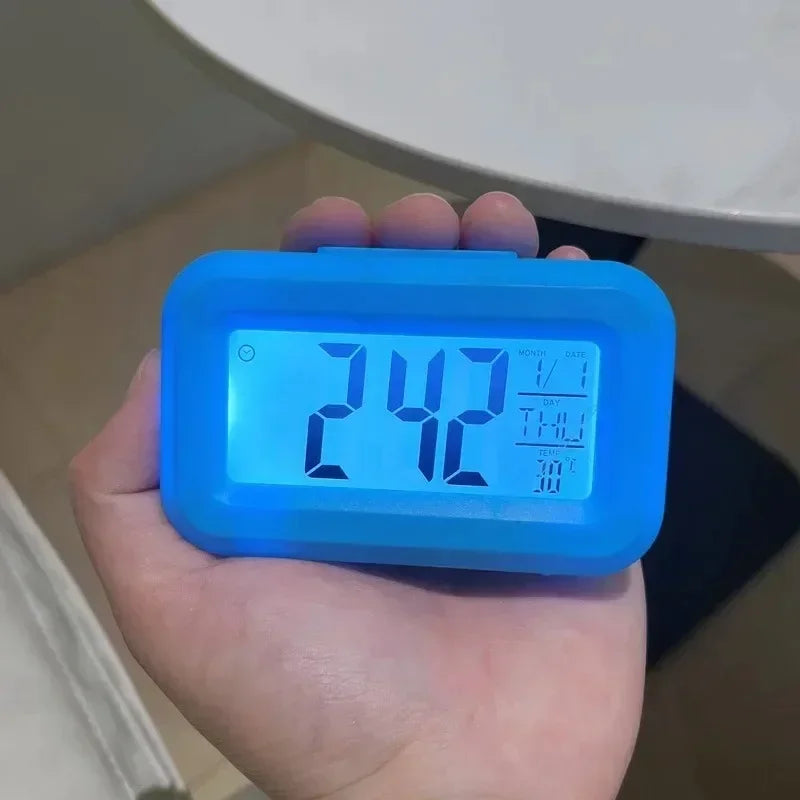 LED Digital Desk Clock with Alarm & Calendar Display