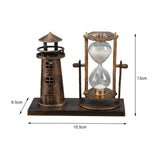 Lighthouse Hourglass Timer – Elegant Tabletop Decor