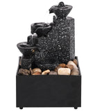 Tabletop Waterfall Fountain with Lights for Meditation & Relaxation