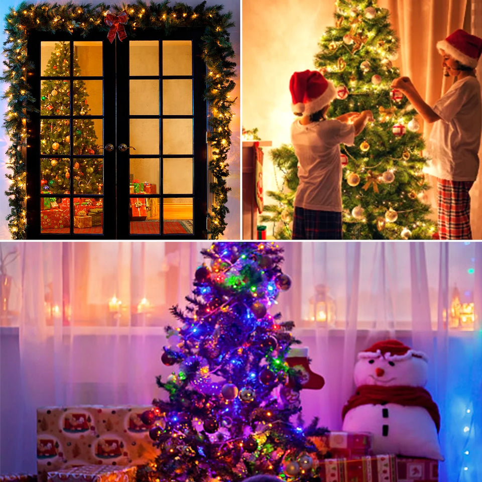 LED String Lights (10–100m) – Waterproof Holiday Garland.