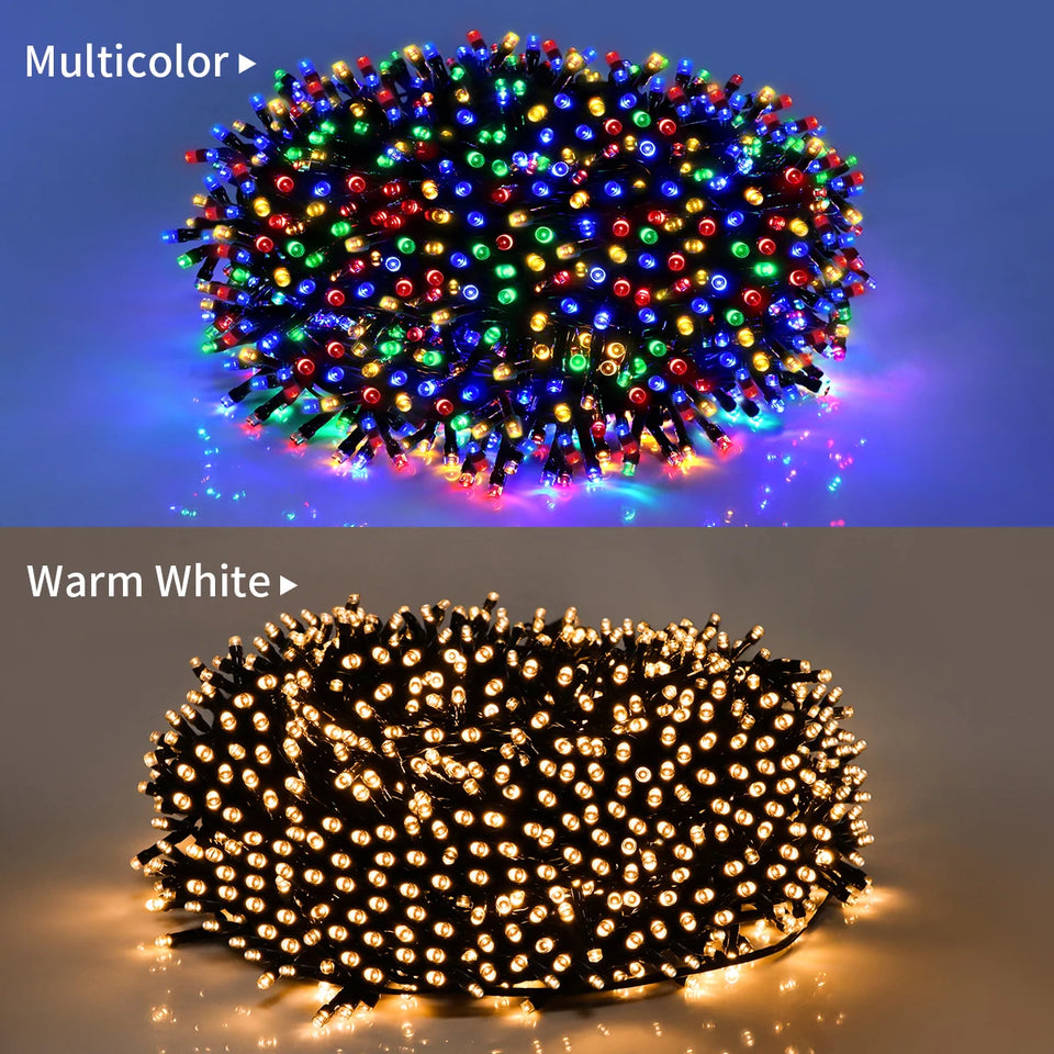 LED String Lights (10–100m) – Waterproof Holiday Garland.