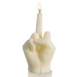 Middle Finger Shaped Scented Soy Wax Candle