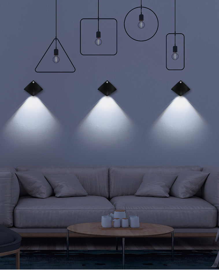 Wireless USB Rechargeable Body Sensing Wall Lamp - Decor
