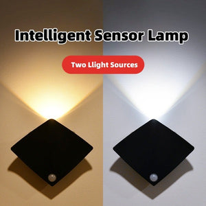 Wireless USB Rechargeable Body Sensing Wall Lamp - Decor