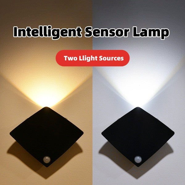 Wireless USB Rechargeable Body Sensing Wall Lamp - Decor